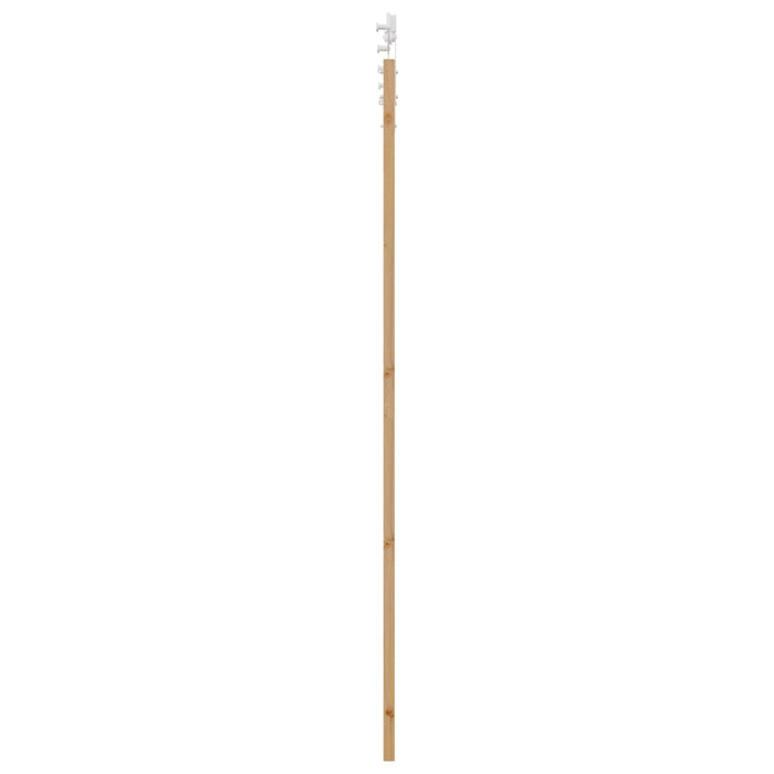 Ușă glisantă Natural și Alb 83 x 232 cm Lemn masiv de pin WALTI