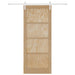 Ușă glisantă Natural și Alb 86 x 211 cm Lemn masiv de pin - WALTI WALTI