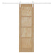Ușă glisantă Natural și Alb 61 x 198,5 cm Lemn masiv de pin - WALTI WALTI