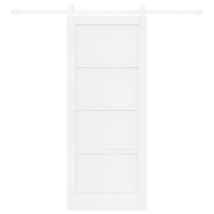 Ușă glisantă Alb 83 x 202 cm Lemn masiv de pin - WALTI WALTI