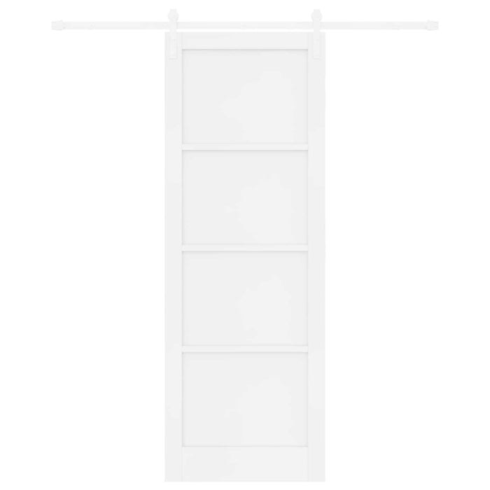 Ușă glisantă Alb 83 x 232 cm Lemn masiv de pin - WALTI WALTI
