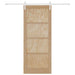 Ușă glisantă Natural și Alb 86 x 211 cm Lemn masiv de pin - WALTI WALTI