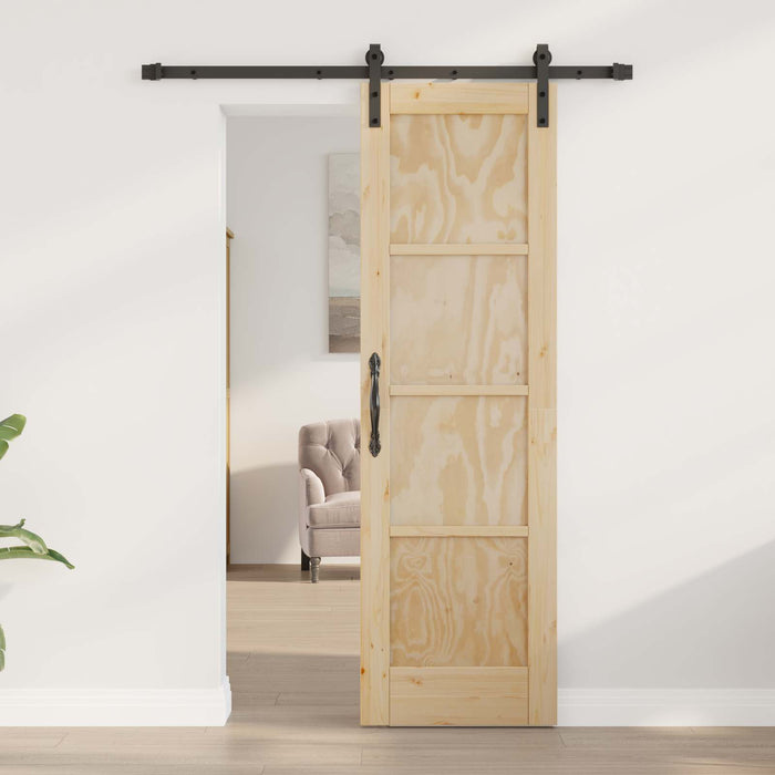 Ușă glisantă natural 61 x 198,5 cm Lemn masiv de pin - WALTI WALTI