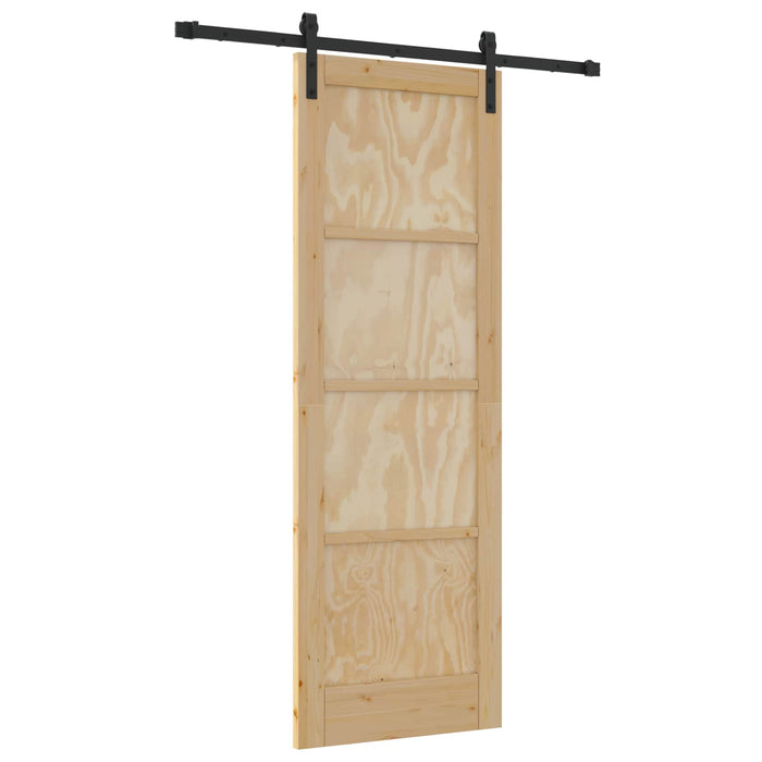 Ușă glisantă natural 73,5 x 211 cm Lemn masiv de pin - WALTI WALTI