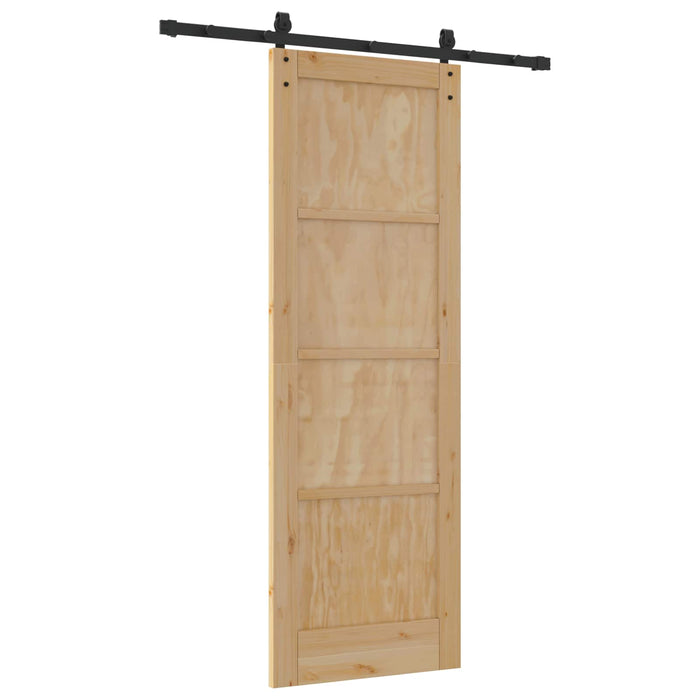 Ușă glisantă natural 73,5 x 211 cm Lemn masiv de pin - WALTI WALTI