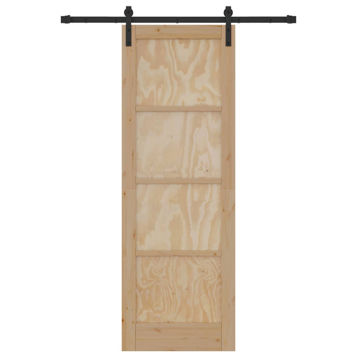 Ușă glisantă natural 73,5 x 211 cm Lemn masiv de pin - WALTI WALTI