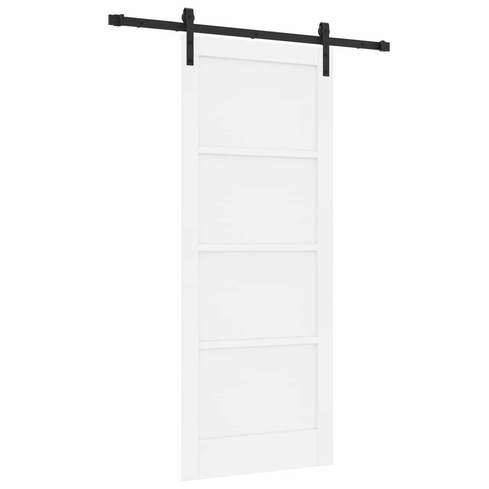 Ușă glisantă Alb 83 x 202 cm Lemn masiv de pin - WALTI WALTI