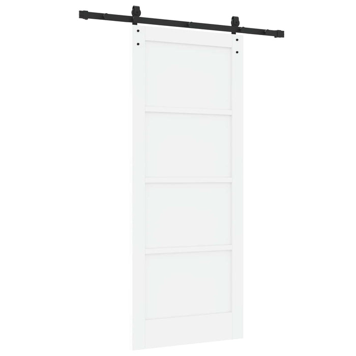 Ușă glisantă Alb 83 x 202 cm Lemn masiv de pin - WALTI WALTI