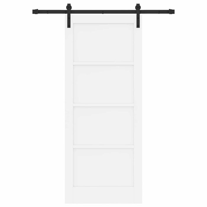 Ușă glisantă Alb 83 x 202 cm Lemn masiv de pin - WALTI WALTI