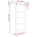 Ușă glisantă Alb 83 x 202 cm Lemn masiv de pin - WALTI WALTI