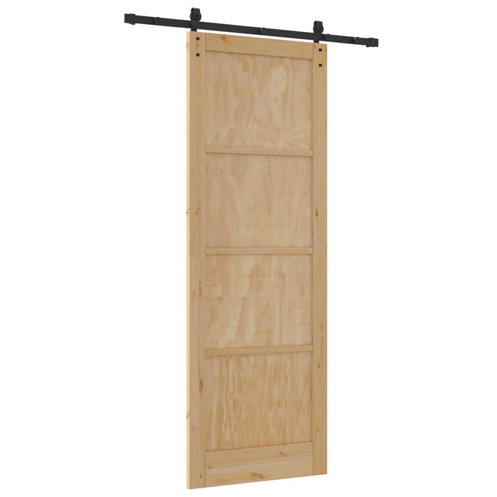 Ușă glisantă natural 83 x 232 cm Lemn masiv de pin - WALTI WALTI