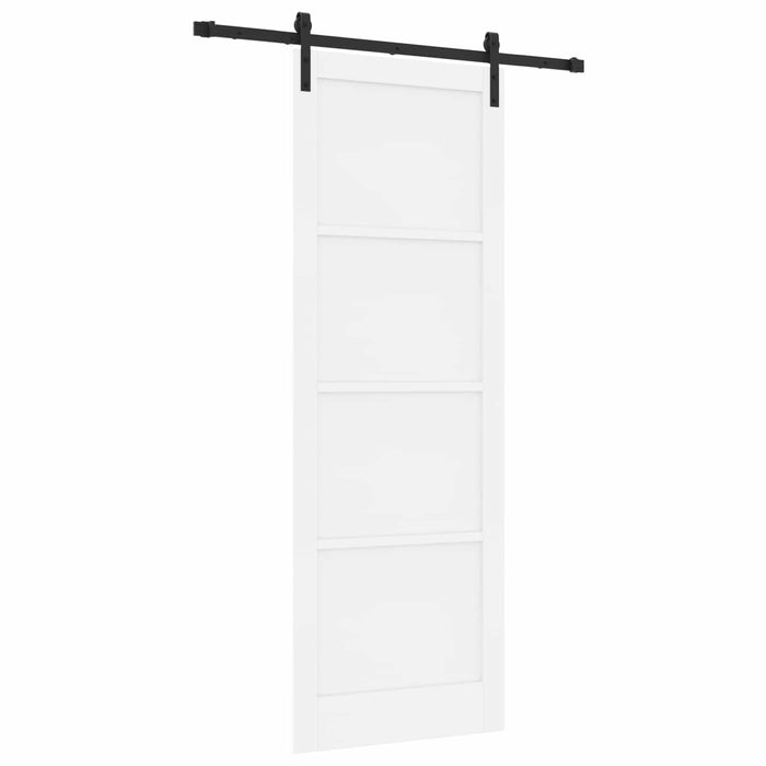 Ușă glisantă Alb 83 x 232 cm Lemn masiv de pin - WALTI WALTI