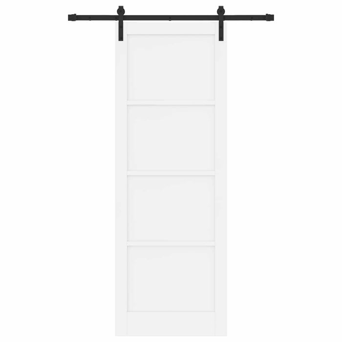 Ușă glisantă Alb 83 x 232 cm Lemn masiv de pin - WALTI WALTI
