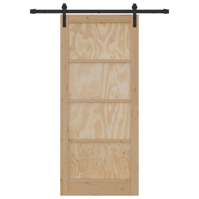 Ușă glisantă natural 86 x 198,5 cm Lemn masiv de pin - WALTI WALTI