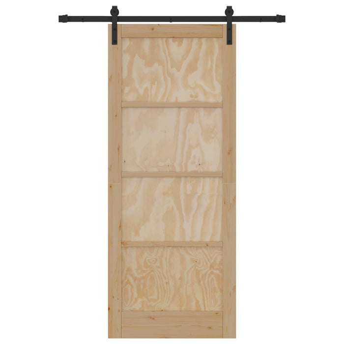 Ușă glisantă natural 86 x 211 cm Lemn masiv de pin - WALTI WALTI