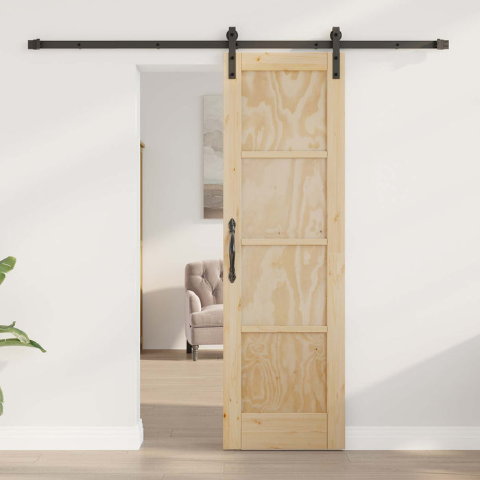 Ușă glisantă natural 61 x 198,5 cm Lemn masiv de pin - WALTI WALTI