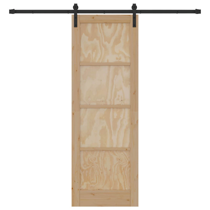 Ușă glisantă natural 73,5 x 211 cm Lemn masiv de pin - WALTI WALTI
