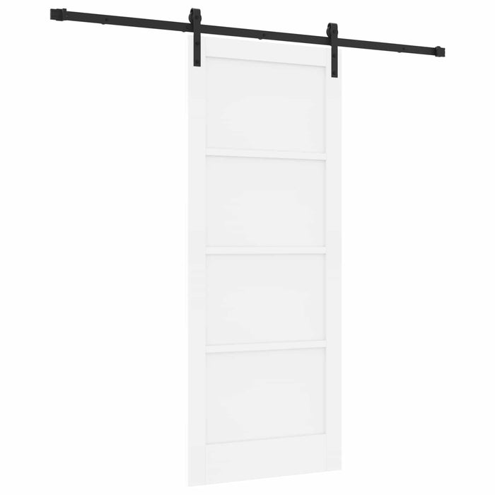 Ușă glisantă Alb 83 x 202 cm Lemn masiv de pin - WALTI WALTI