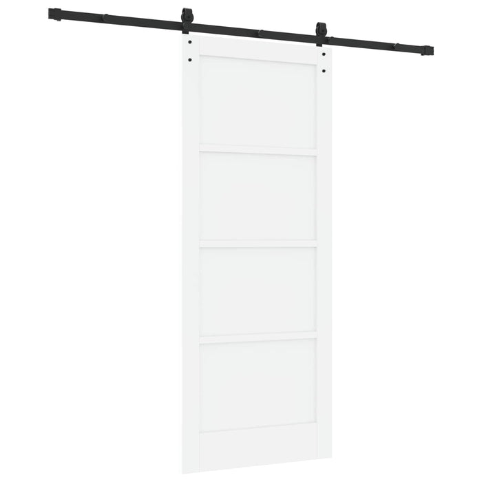 Ușă glisantă Alb 83 x 202 cm Lemn masiv de pin - WALTI WALTI