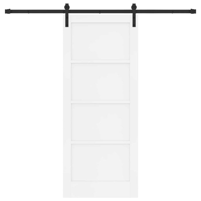 Ușă glisantă Alb 83 x 202 cm Lemn masiv de pin - WALTI WALTI