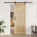 Ușă glisantă natural 83 x 232 cm Lemn masiv de pin - WALTI WALTI