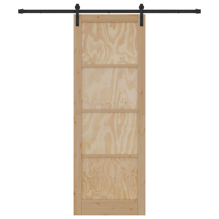 Ușă glisantă natural 83 x 232 cm Lemn masiv de pin - WALTI WALTI