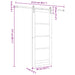 Ușă glisantă natural 83 x 232 cm Lemn masiv de pin - WALTI WALTI