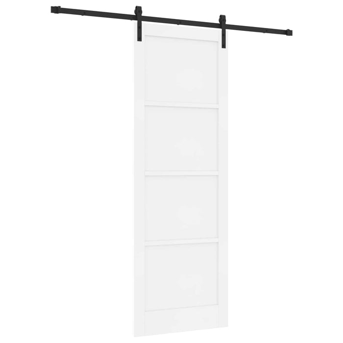 Ușă glisantă Alb 83 x 232 cm Lemn masiv de pin - WALTI WALTI