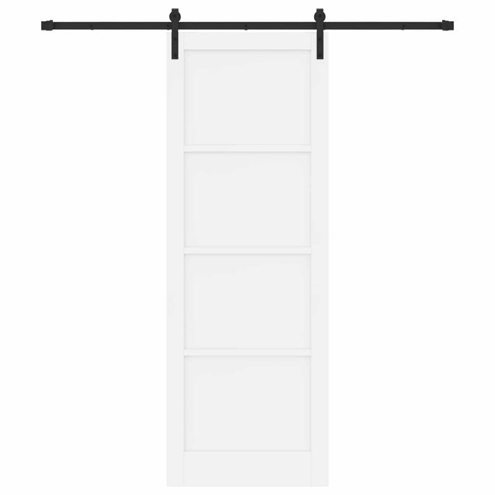 Ușă glisantă Alb 83 x 232 cm Lemn masiv de pin - WALTI WALTI