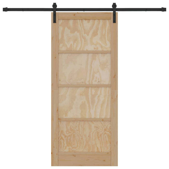 Ușă glisantă natural 86 x 198,5 cm Lemn masiv de pin - WALTI WALTI