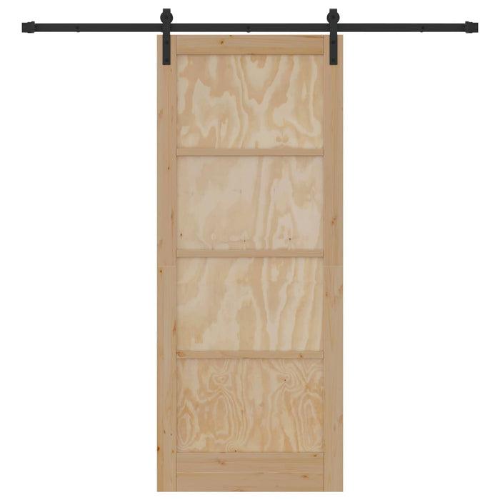 Ușă glisantă natural 86 x 211 cm Lemn masiv de pin - WALTI WALTI