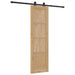 Ușă glisantă Natural și Negru 61 x 198,5 cm Lemn masiv de pin - WALTI WALTI