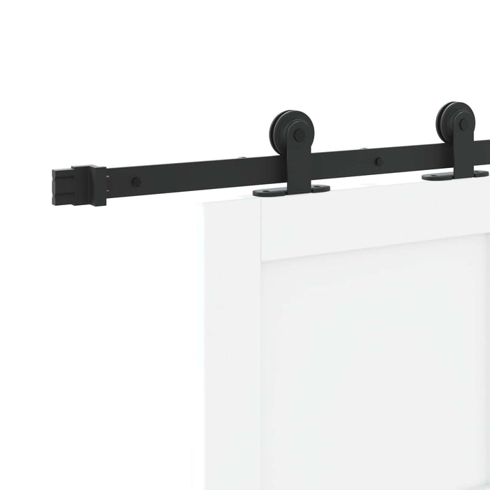 Ușă glisantă Alb și negru 83 x 202 cm Lemn masiv de pin - WALTI WALTI