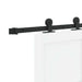 Ușă glisantă Alb și negru 83 x 202 cm Lemn masiv de pin - WALTI WALTI