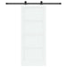 Ușă glisantă Alb și negru 83 x 202 cm Lemn masiv de pin - WALTI WALTI