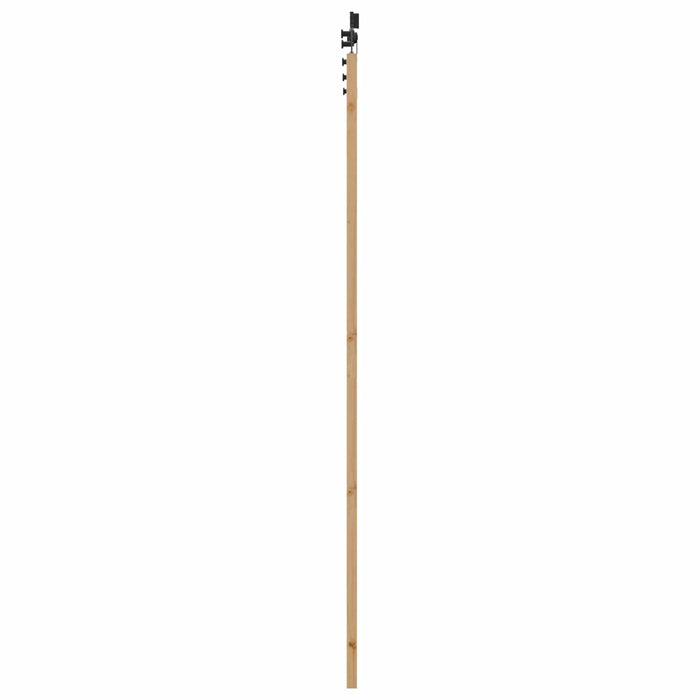 Ușă glisantă Natural și Negru 83 x 232 cm Lemn masiv de pin - WALTI WALTI