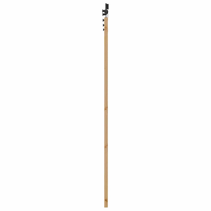 Ușă glisantă Natural și Negru 86 x 198,5 cm Lemn masiv de pin - WALTI WALTI