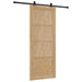 Ușă glisantă Natural și Negru 86 x 211 cm Lemn masiv de pin - WALTI WALTI