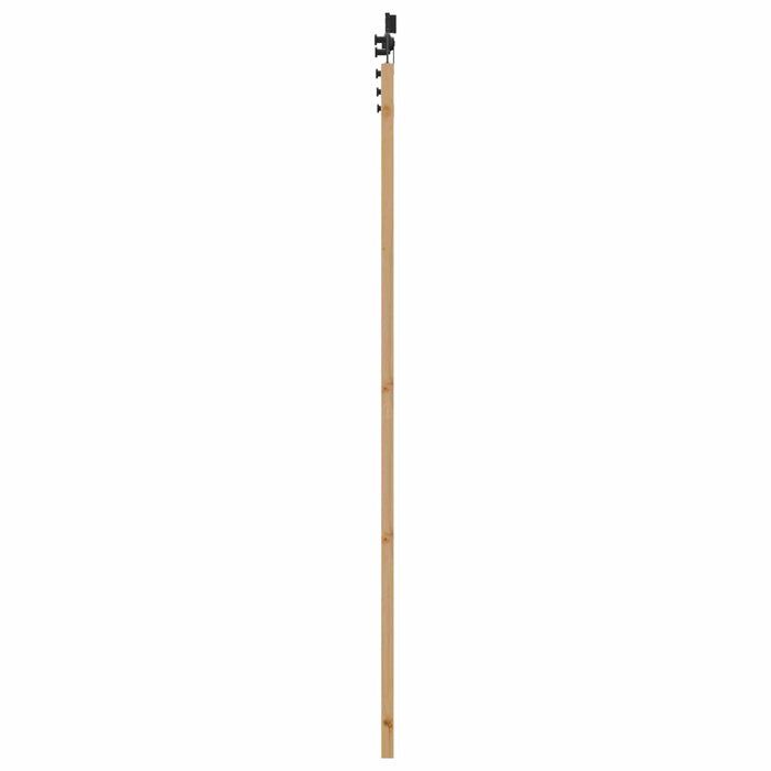 Ușă glisantă Natural și Negru 86 x 211 cm Lemn masiv de pin - WALTI WALTI