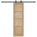 Ușă glisantă Natural și Negru 61 x 198,5 cm Lemn masiv de pin - WALTI WALTI