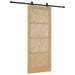 Ușă glisantă Natural și Negru 86 x 211 cm Lemn masiv de pin - WALTI WALTI