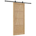 Ușă glisantă Natural și Negru 86 x 211 cm Lemn masiv de pin - WALTI WALTI