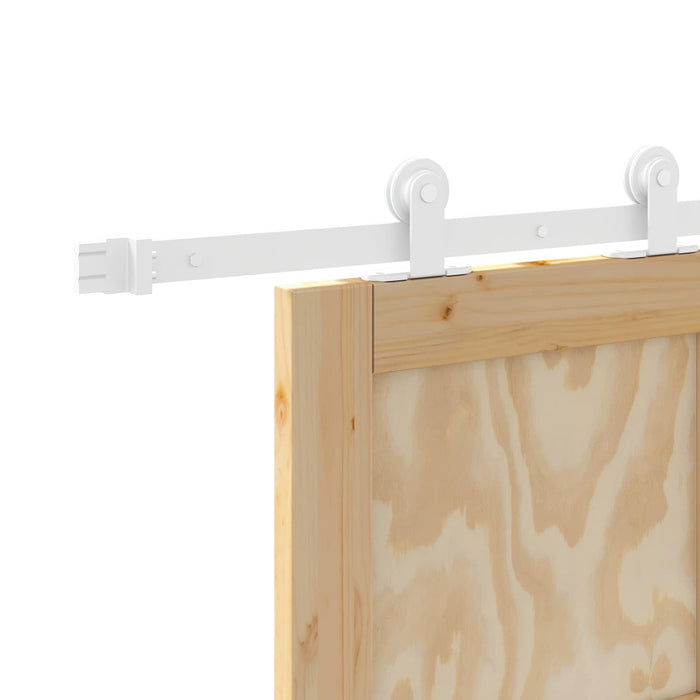 Ușă glisantă Natural și Alb 83 x 202 cm Lemn masiv de pin WALTI