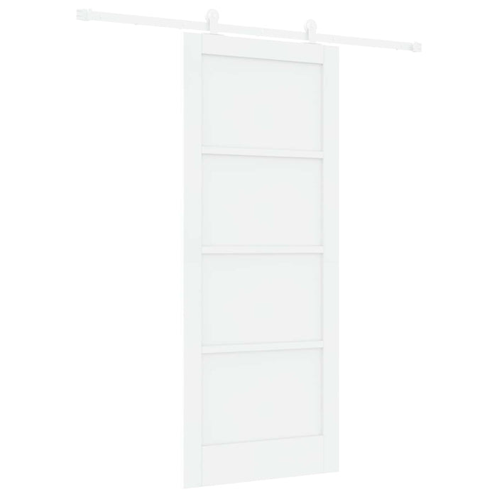 Ușă glisantă Alb 83 x 202 cm Lemn masiv de pin - WALTI WALTI