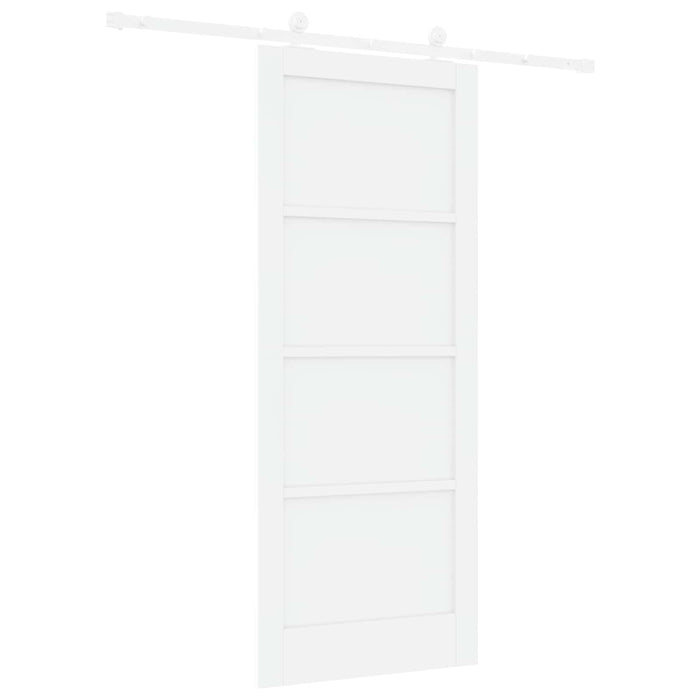 Ușă glisantă Alb 83 x 202 cm Lemn masiv de pin - WALTI WALTI