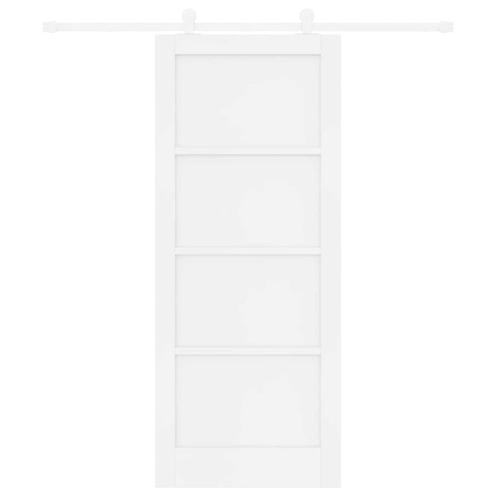 Ușă glisantă Alb 83 x 202 cm Lemn masiv de pin - WALTI WALTI