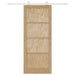 Ușă glisantă Natural și Alb 86 x 211 cm Lemn masiv de pin - WALTI WALTI