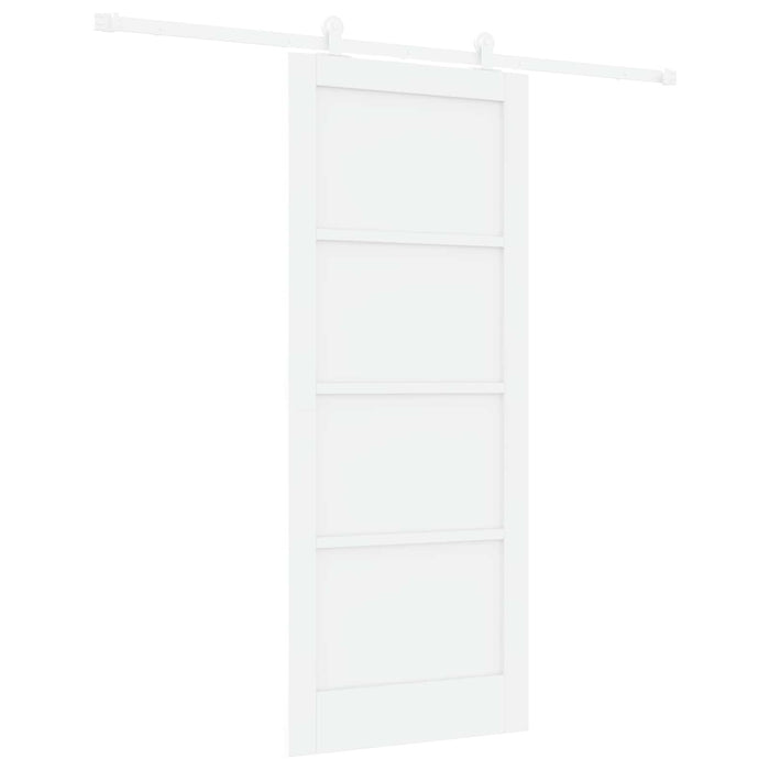 Ușă glisantă Alb 83 x 202 cm Lemn masiv de pin - WALTI WALTI