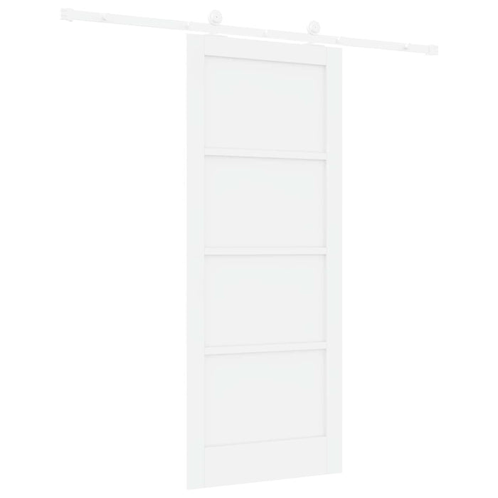 Ușă glisantă Alb 83 x 202 cm Lemn masiv de pin - WALTI WALTI