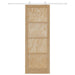 Ușă glisantă Natural și Alb 83 x 232 cm Lemn masiv de pin - WALTI WALTI